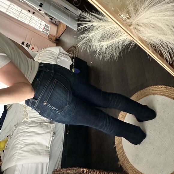 Genetic Denim Women’s 27 Dark Wash Boot Cut Jeans Y2K - Picture 5 of 9